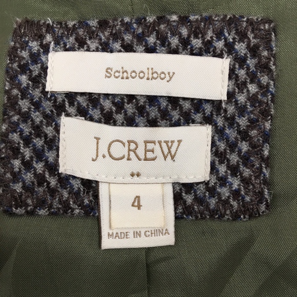 J. Crew Schoolboy Houndstooth Blazer Jacket Size 4 - Picture 7 of 8